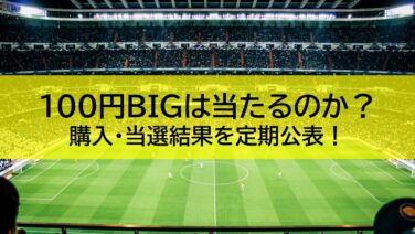 100円bigは当たるのか 購入 当選結果を定期公表 こならぶろぐ